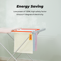 EVIA Offre Spéciale portative en aluminium accrochant de tissu sèche-linge séchage cintre à linge électrique chauffant pour la maison