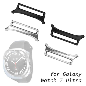 1 par de adaptadores para Samsung <span class=keywords><strong>Galaxy</strong></span> <span class=keywords><strong>Watch</strong></span> 7 Ultra 47mm, conector de correa de reloj de acero inoxidable con acabado metálico, accesorios para reloj - Product Image 2