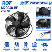 Ventilateur axial AC M2D068-BF d'origine, 400V, triphasé, 150W, 2800 tr/min, ventilateur de refroidissement industriel en métal, application pour machine CNC et moteur de broche