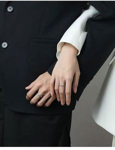 Anillos De Pareja Silver Plated Blue Zircon <b>Couple</b> <b>Ring</b> <b>Couple</b> Accessories Wedding Party Adjustable Open <b>Ring</b> Wedding Jewelry - Product Image 6