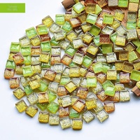 Mini-tuiles de mosaïque triangulaires en verre cristal (vitrifiées) en vrac pour l'art de la mosaïque DIY pour enfants, décoration maison et jardin, matériau sûr