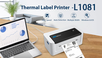 Impresora de Etiquetas Térmicas de Escritorio MHT-L1081, Superventas, 4x6, 110 mm, para Pequeñas Empresas