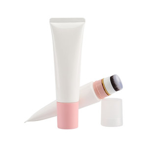 Tùy chỉnh D30 mềm bóp ống nhựa xốp bàn chải đổ xô <span class=keywords><strong>Applicator</strong></span> cho nền tảng chất lỏng Blusher tùy chỉnh bao bì mỹ phẩm - Product Image 5