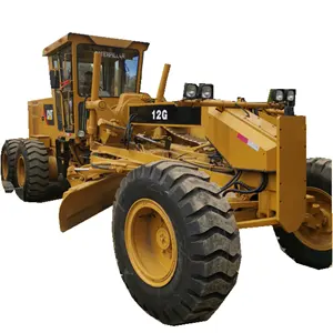 Motoniveladora usada con raspador CAT 12G Caterpillar nivelador de tierra pala bullgrader pavimento maquinaria de construcción Egtypt