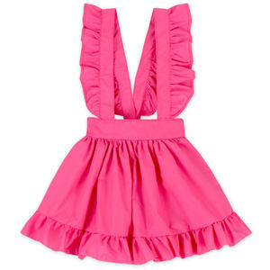 Vestido de Tirantes para Bebé Niña, Diseño Personalizado, Color Rojo, Estampado Digital, Sin Mangas, Espalda Descubierta - Product Image 4