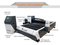 Machine de découpe de métal à portique portable industriel Prix du coupeur de plasma CNC et fabricant de plasma 1530 120a 160a