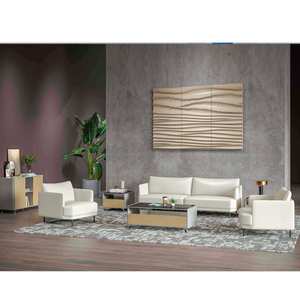 Set di <span class=keywords><strong>Divani</strong></span> <span class=keywords><strong>in</strong></span> <span class=keywords><strong>Pelle</strong></span> Moderni Personalizzati Poltrona Singola Divano a 3 Posti Design Minimalista per Soggiorno Ufficio Hotel Lobby - Product Image 2