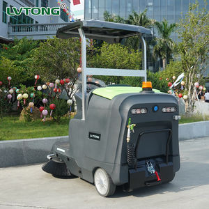 Grande balayeuse de rue commerciale extérieure, benne à ordures de 100 L, réservoir d'eau de 80 L, temps de travail de 4 à 6 heures, nettoyage automatique - Product Image 1