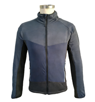 Jaket Olahraga Pria OEM Model Sporty Berbahan Waffle, Kerah Tegak, Ringan, Bernapas, Cocok untuk Aktivitas Luar Ruangan, 100% Poliester