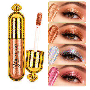 อายแชโดว์เนื้อลิควิดประกายเพชรหรูหรา สีเมทัลลิก กันน้ำ ติดทนนาน ผลิตภัณฑ์เครื่องสำอางความงามจากโรงงาน - Product Image 1