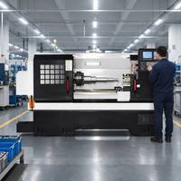 Tour CNC à lit plat CK6163-1500, centre de tournage horizontal automatique robuste