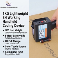 Imprimante à jet d'encre TIJ portable IPS 25,4 mm pour la date d'expiration, 300 DPI, code-barres 1 pouce, code QR, pour emballages en plastique