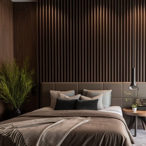 แผงผนังพลาสติกคอมโพสิตทำจากไม้ลายไม้สำหรับตกแต่งภายในติดตั้งง่าย - Product Image 6