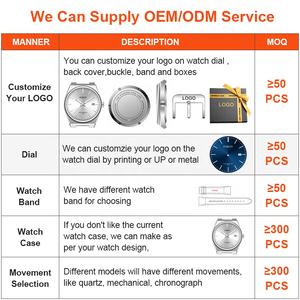 Montre de marque privée en acier inoxydable pour hommes montres homme logo personnalisé étanche luxe Bling montre à <span class=keywords><strong>quartz</strong></span> pour hommes en gros - Product Image 3