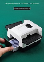 Mélangeur de cartes automatique en plastique rechargeable à piles pour casino, poker, jeux de société et TCG – Vente en gros