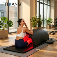 Dôme de sauna biohacking Fitkang 5 en 1, 1120 LED triple puce 660nm 850nm, lit de luminothérapie rouge réglable 1-30Hz, faible EMF