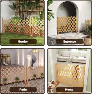 SHENGCHENG - Valla Retráctil de Madera Maciza, Celosía Portátil para Jardín, Barandilla Telescópica de Madera para Balcón de Villa - Product Image 5