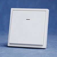 Interruptores de pared de 1 banda eléctricos de estilo francés alemán estándar europeo 10A 220V interruptores de luz de lujo coloridos con LED para el hogar