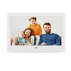 Soporte de vídeo, calendario de música, presentación de diapositivas, pantalla HD IPS, marco de fotos Digital de 7, 8, 9, 10 pulgadas con Control remoto, ranura para tarjeta USB o SD