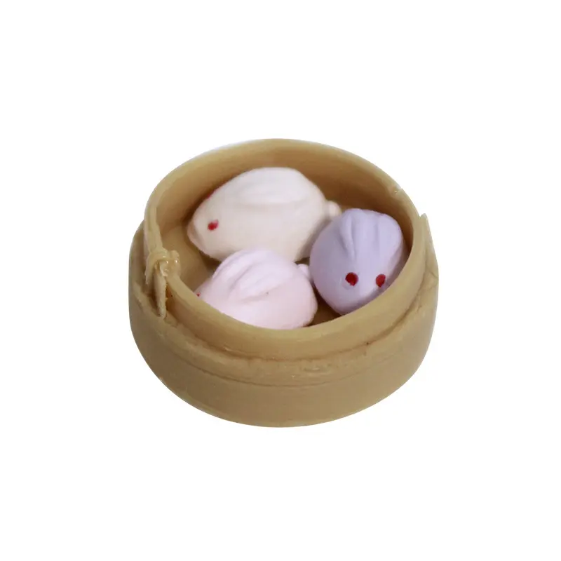 Miniature Doll House Accessories Diy Toys Custom Mini Creative Cantonese Dim Sum