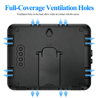 Monitor de Calidad del Aire, Detector de Humedad y Temperatura con Detección de CO2, Formaldehído/TVOC/PM2.5 para Pruebas de Aire Interior