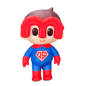 Cartoon Character <b>Inflatable</b> Costume 6-8 Ft Digital Printing Multi Color Zipper Closure Electric Pump <b>Inflation</b> - Product Image 4