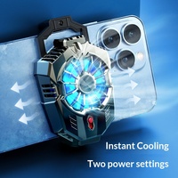 Nouveau Refroidisseur de Téléphone Transfrontalier 2025 FS05 à Effet Glacé, Affichage Numérique, Refroidissement Semi-conducteur, Matériau ABS, Gadget avec Clip Magnétique Arrière