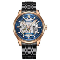 Montre mécanique automatique pour homme Mark Fairwhale, design vélo, mouvement squelette visible, montre-bracelet sport FW-6230