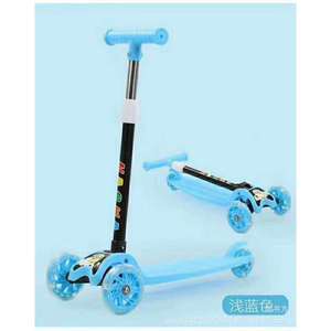 Children's Scooter 3 Wheel Foldable Height Adjustable With Flashing Wheels For Ages 2-8 - Product Image 2