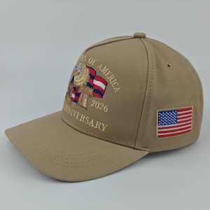 Casquettes de baseball américaines pour le 250e anniversaire des États-Unis, en coton, style rétro gaufré et délavé, ajustables, avec motif Aigle Chauve, style patriotique américain courant - Product Image 5