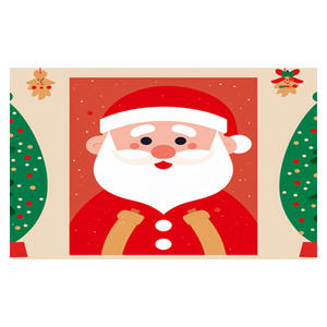 Tapis rectangulaire imprimé de Noël Wan Xinlong, facile à nettoyer, tapis moderne et original pour la décoration du salon - Product Image 3