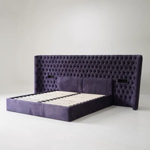 Hoogwaardig duurzaam luxe modern design <span class=keywords><strong>bed</strong></span> van massief hout, milieuvriendelijk, kingsize/queensize, gemaakt in <span class=keywords><strong>China</strong></span> - Product Image 1