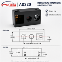 Module de scanner de codes-barres 2D QR AD320 Mini, ultra-léger, 2G, moteur de lecture intégré UART USB pour terminal portable, PDA, kiosque, POS