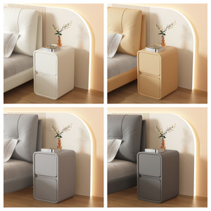 Solid Wood Side <strong>Table</strong> <strong>With</strong> <strong>Drawers</strong> <strong>Narrow</strong> <strong>Bedside</strong> <strong>Table</strong> Free Installation Nightstand - Product Image 3