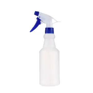 Large Capacity Plastic HDPE Alcohol Watering White Color Spray Bottles 500 ML