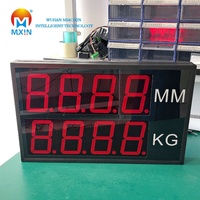 Pantalla Digital LED Personalizada de 5 Pulgadas Modbus ASCII Pantalla Grande RS232 RS485 TTL 0-20mA 0-10VDC Analógica Digital Programable