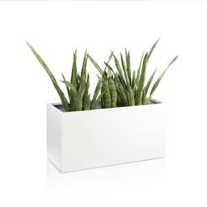 Outdoor Stainless Steel Flower <b>Box</b> Square Minimalist Garden <b>Planter</b> Metal Plant Container - Product Image 4