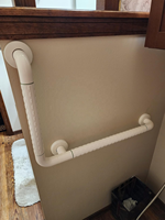 Barre d'appui de sécurité antidérapante en forme de L pour salle de bain, vente directe, haute qualité