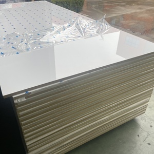 ألواح <span class=keywords><strong>MDF</strong></span> بيضاء عالية اللمعان مقاس 18 مم، 4×8 قدم، متوسطة الكثافة، مغلفة ومقاومة للحريق، لخزائن المطبخ العصرية من الدرجة الأولى - Product Image 4