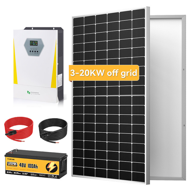 Complete Set Solar Panel for Home 2000W 3000W 5000W  6KW 8KW 10KW 15KW 20KW Solar Panel Kits for Home Use Solar Power System