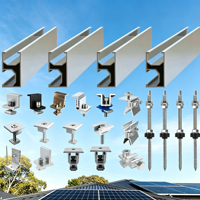 Support de montage solaire photovoltaïque flexible sans rail avec support en aluminium réglable pour toits en TPO/PVC - Installation étanche sans perçage
