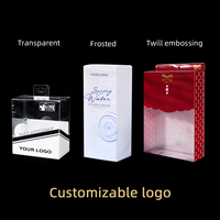 Boîtes d'emballage personnalisées transparentes en PET PVC, boîtes pliantes en PET RPET, présentoirs cosmétiques en plastique pour la vente au détail, fabrication OEM