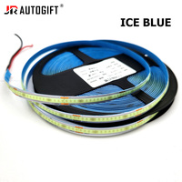 Bande lumineuse LED COB 8mm 12V 24V 320LEDs/m, ruban LED COB flexible haute densité, lumière rouge/verte/bleue/rose/bleu glace/jaune, 5M 10M
