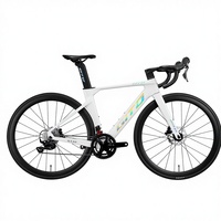 Vélo de route en fibre de carbone GITO, 24 vitesses, groupe 105, freins à disque hydrauliques, roues en carbone de 27 pouces, vélo de course