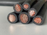 Amerikanisches Schweißkabel 1/0 2/0 Gauge 2 4 6 AWG Klasse K 600V Gummi-Schweißstromkabel Erdungskabel