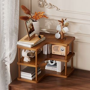 Corner desktop storage <b>rack</b>, multi-layer storage <b>rack</b> for <b>kitchen</b> and household daily necessities, corner office desk storage - Product Image 1