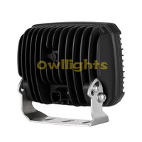 Spot Flood 12V 24V Off Road Light Square Anti-vibration 7 pouces 120W LED Lampe de travail pour l'industrie minière automobile SUV