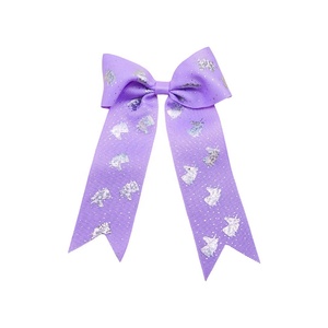 Nouveaux Nœuds Cheveux Brillants pour Filles, Longs Nœuds Arc-en-ciel avec Franges, Pinces à Cheveux pour Enfants, Accessoires Cheveux à Pompons, Vente Chaude 2026 - Product Image 3