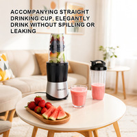 Elektrische sapcentrifuge blender 6-in-1 met hoge kwaliteit roestvrijstalen messen, huishoudelijke voedselprocessor, vleesmolen, babyvoedselmaker, fruitpers
