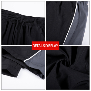 <span class=keywords><strong>Pantaloni</strong></span> Sportivi Casual da Uomo <span class=keywords><strong>Neri</strong></span> a Gamba Larga <span class=keywords><strong>con</strong></span> Logo Personalizzato, <span class=keywords><strong>Vita</strong></span> Elastica Leggera, Asciugatura Rapida 180gsm, Vendita all'Ingrosso <span class=keywords><strong>con</strong></span> Stampa a Trasferimento Termico - Product Image 5